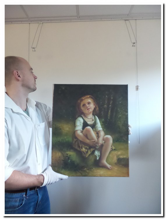 schilderij little girl