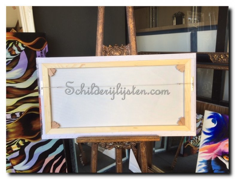 Detail gespannen canvas paarden