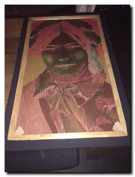 Achterkant opgespannen doek