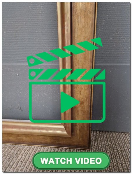 Grote lijst goud 2,5 meter schilderijlijst