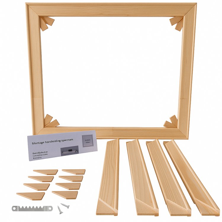 Komplettes DIY-Paket für 45mm Keilrahmen inkl. Aufhänger bis zu 50x100cm