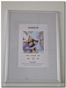 14.304 W Switch-it XL Wissellijst mat zilver