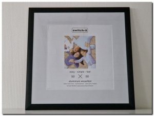 14.321 W Switch-it XL Wissellijst mat zwart