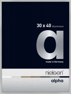 16WFS Nielsen Alpha Aluminium Wissellijst Frosted Silver