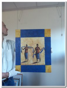 50x60cm schilderij 000015 schilderij African style