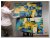 60x120cm 3D schilderij 00005 schilderij 2 luik abstract kleurrijke bloemen geel blauw