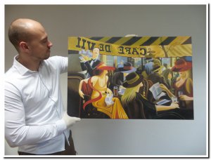 60x90cm schilderij 000031 schilderij citylive in het cafe
