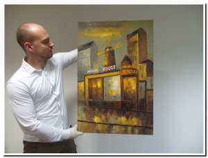 60x90cm schilderij 000051 schilderij moulin rouge