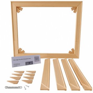 Spie45 Pakket 55-100 Komplettes DIY-Paket für 45mm Keilrahmen inkl. Aufhänger bis zu 100x100cm