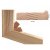 Spie65 Pakket 60-95 Komplettes Do-it-yourself-Set inkl. Aufhängebügel für breiten Keilrahmen 65 mm bis 95 × 95 cm
